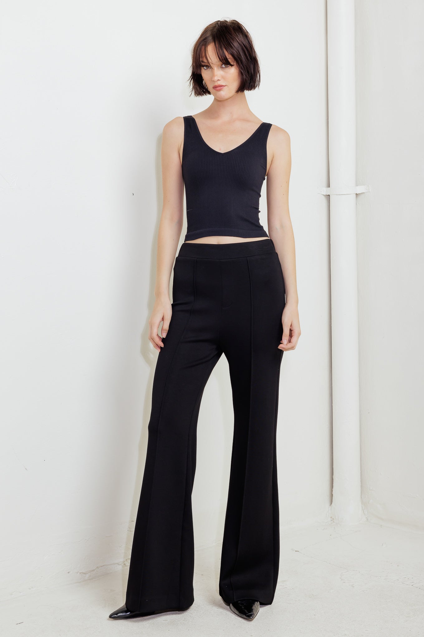 MODERN FLOW BLACK WOVEN PANTS Flying Tomato